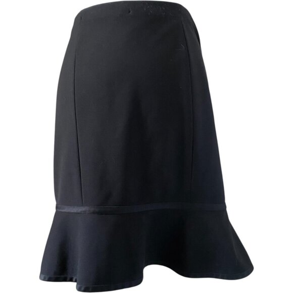 Y2K Express Stretchy skirt with ribbon bow and Ruffle Hem black - Picture 4 of 5